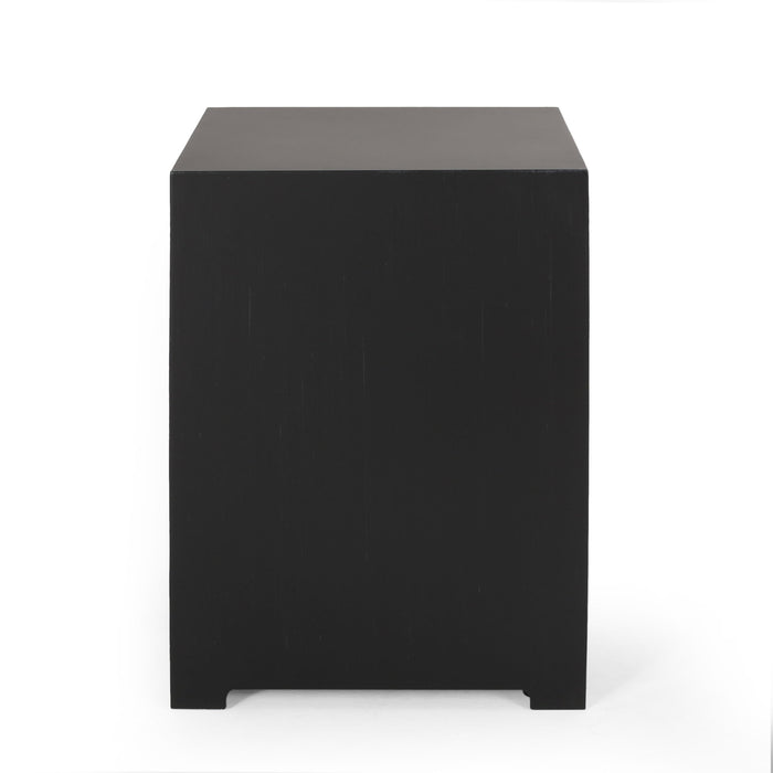 Modern Tank Holder Side Table With Powder Coated Frame