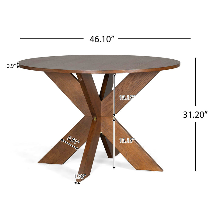 Round Dining Table Kitchen Table - Cherry