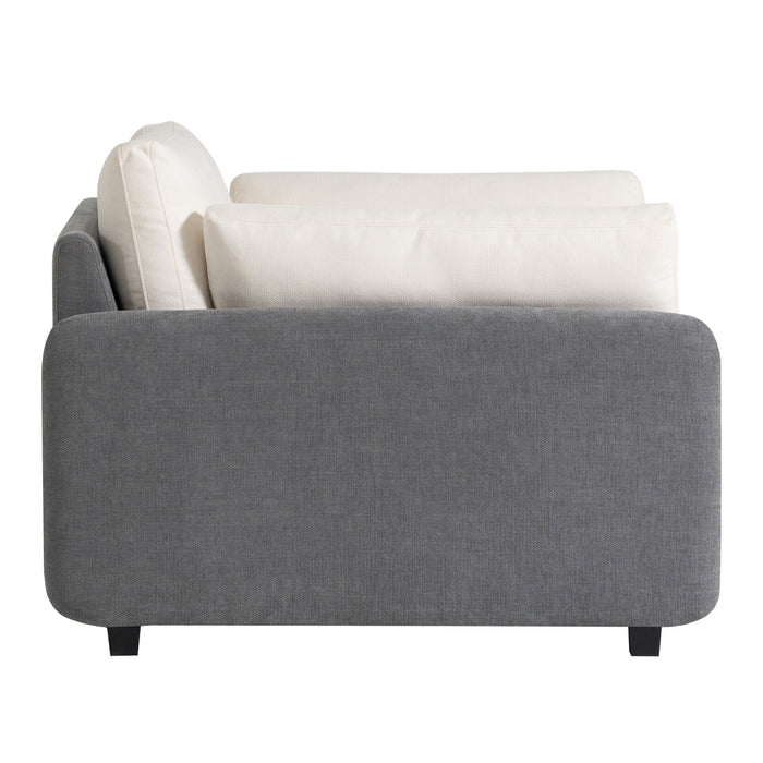 Oversized Single Sofa Chair Wide And Deep Seat, Modern Upholstered Comfy Blocking Couch Lounge With Pillows