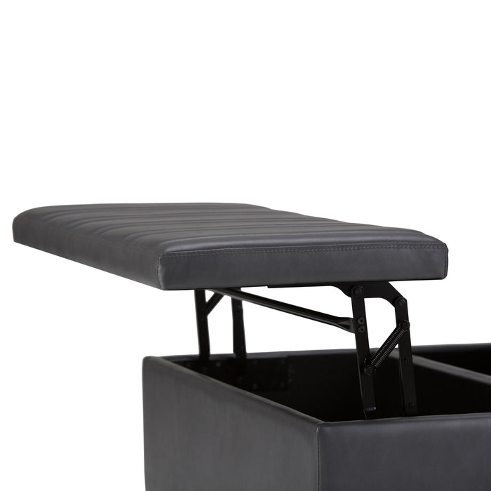 Ellis - Coffee Table Storage Ottoman Contemporary Design
