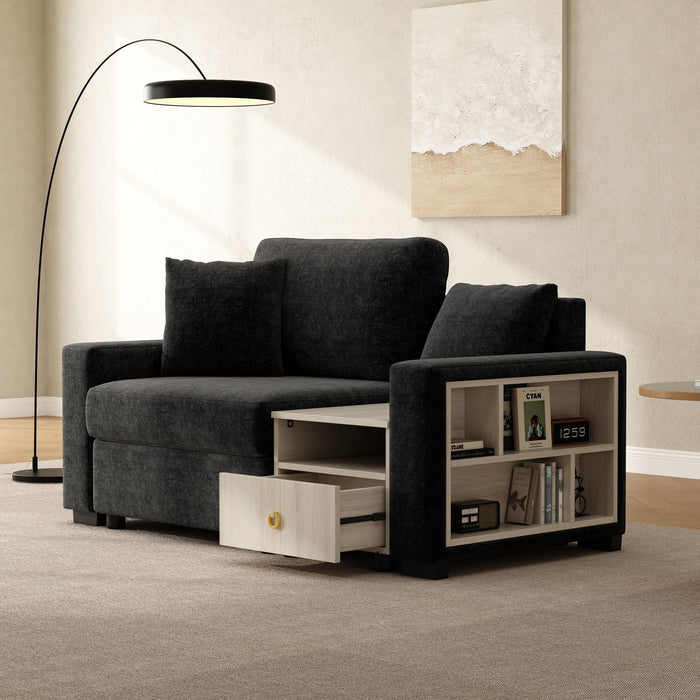 Modular Sofa Couch With Storage Armrest And Center Console