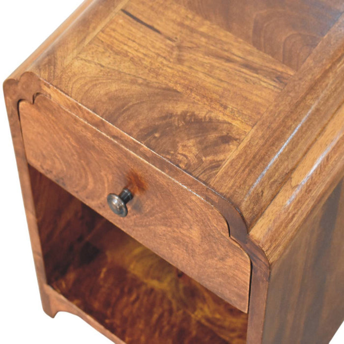 Newton - Mini Nightstand With A Drawer And Open Shelf