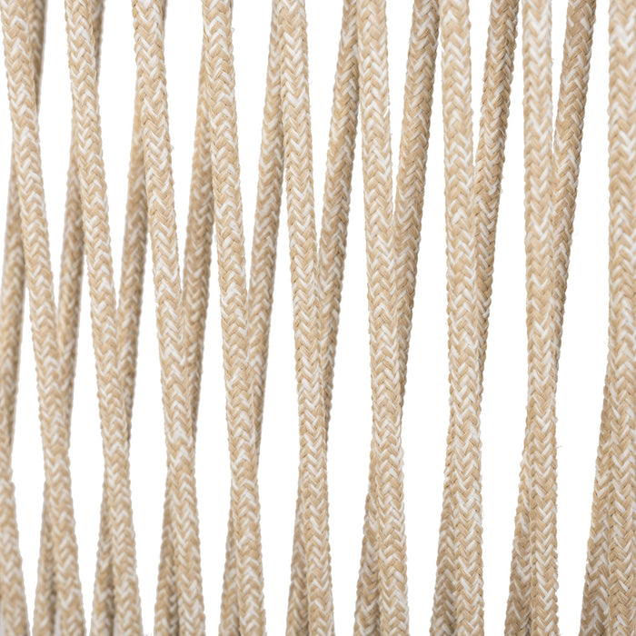 Rope Outdoor Leisure Chair (Set of 2) - Acacia Wood / Beige