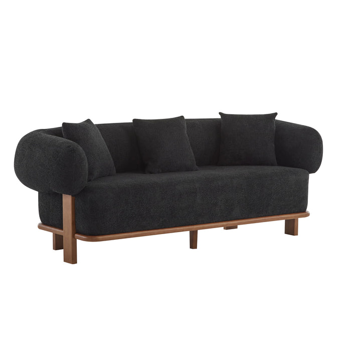 Modern Curved Arm Sofa