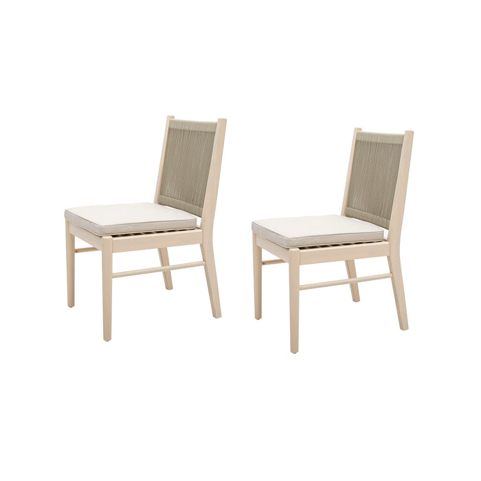 Cordoba - Dining Chair (Set of 2) Comfortable Armless Chairs - Beige