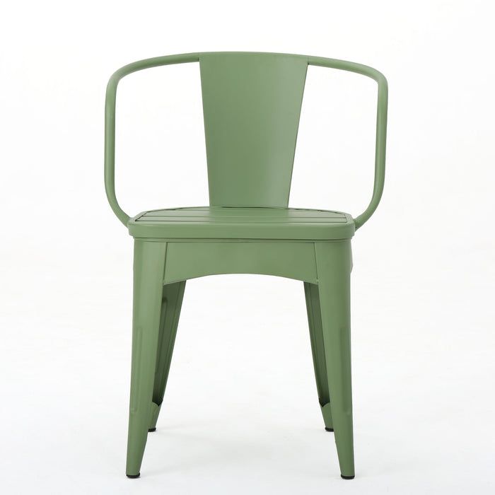 3 Piece Bistro Set With Table And 2 Chairs - Green