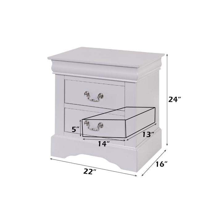 Louis Philippe III - Sleek Design Nightstand