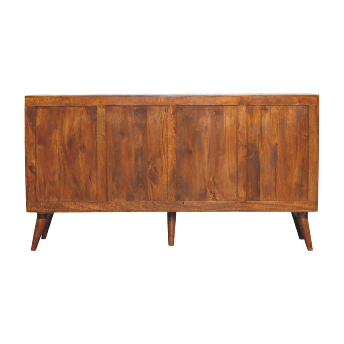 Solis - Carved 4 Door Sideboard - Brown