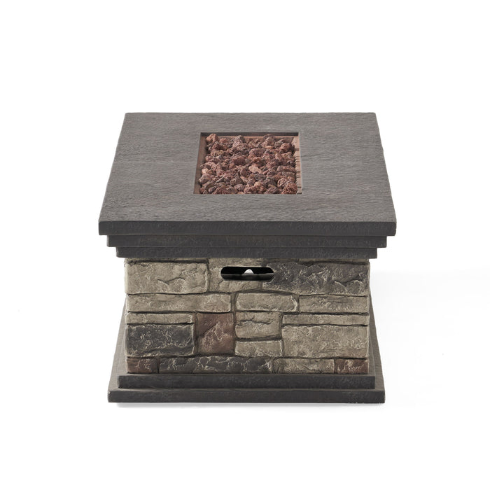 Fire Pit With Lightweight Concrete And Steel Frame