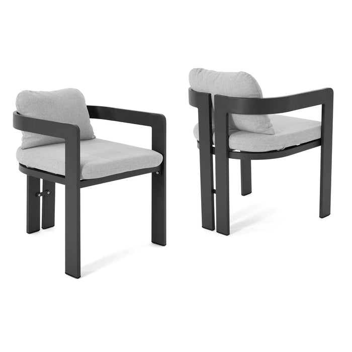 Pula - Patio Outdoor Aluminum Dining Chair (Set of 2)