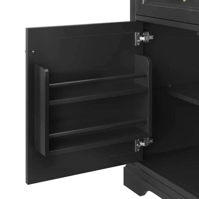 36" Bathroom Vanity With Sink, 2 Tip Out Drawers, Soft Close Hinges