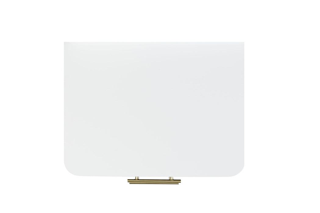 Clayten - Marble Top Nightstand - Espresso