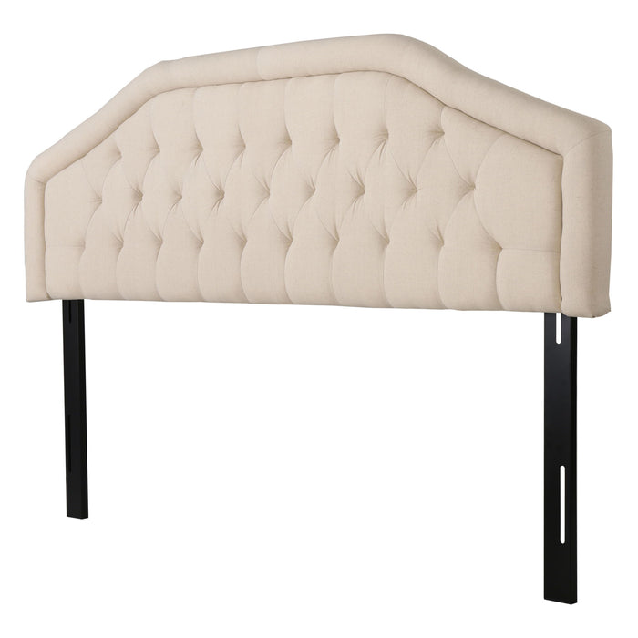Angelica - Adjustable King / California King Tufted Headboard - Beige