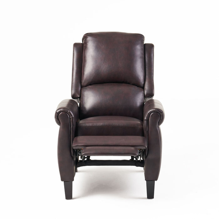 Memphis - Standard Recliner Club Chair - Burgundy
