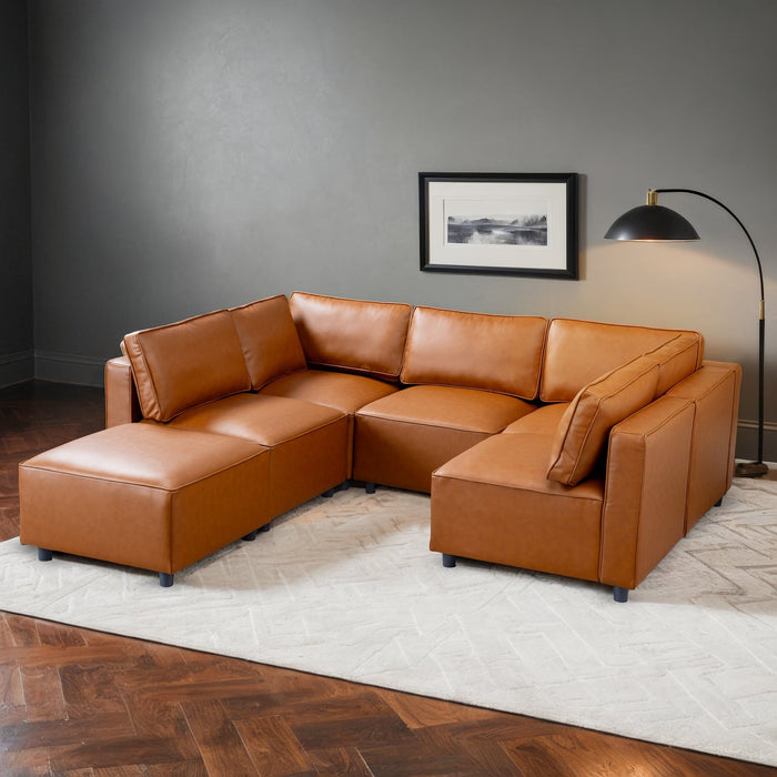Reno - Modular Sofa - Cognac