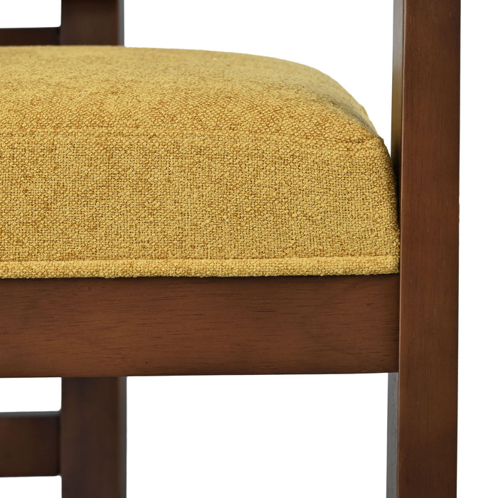 Stylish Indoor Upholstered Wood Dining Chair (Set of 2)