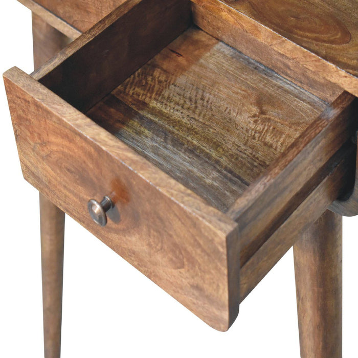 Solid Wood Curved Console Table