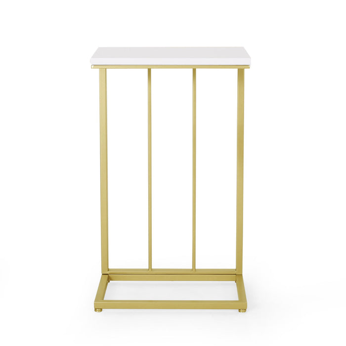 Modern Glam C - Shape End Table