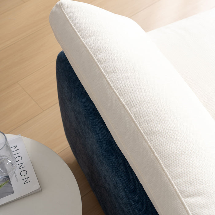 Oversized Single Sofa Chair Wide And Deep Seat, Modern Upholstered Comfy Blocking Couch Lounge With Pillows