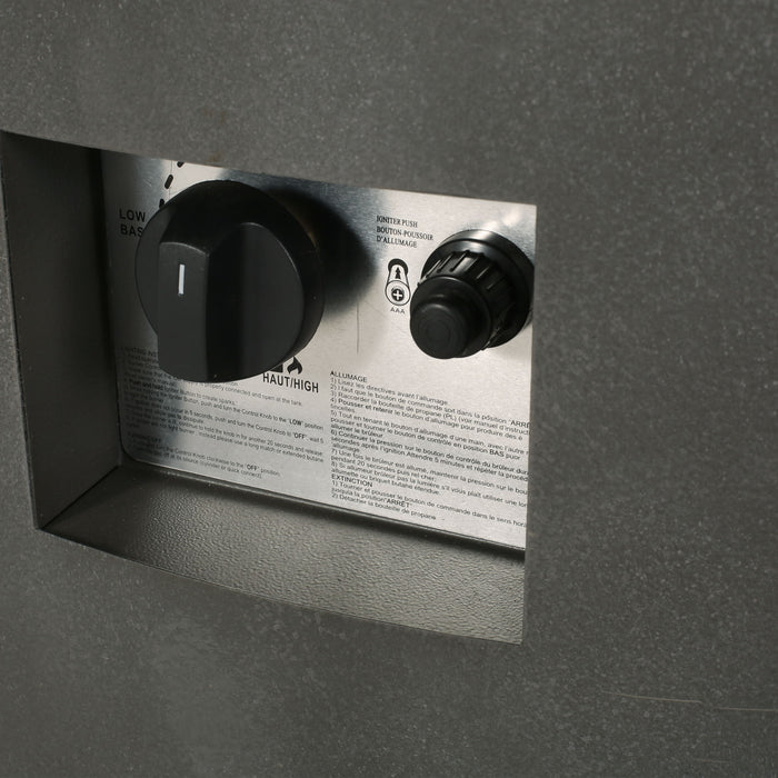 Round Iron Fire Pit With 40,000 Btu