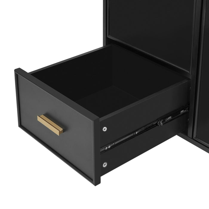 Bathroom Vanity With Sink, Deep Drawer, Door Shelf, 2 Tier Basket