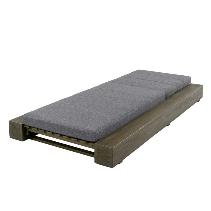 Outdoor Chaise Lounges With Water-Resistant Cushions, Adjustable Backrest