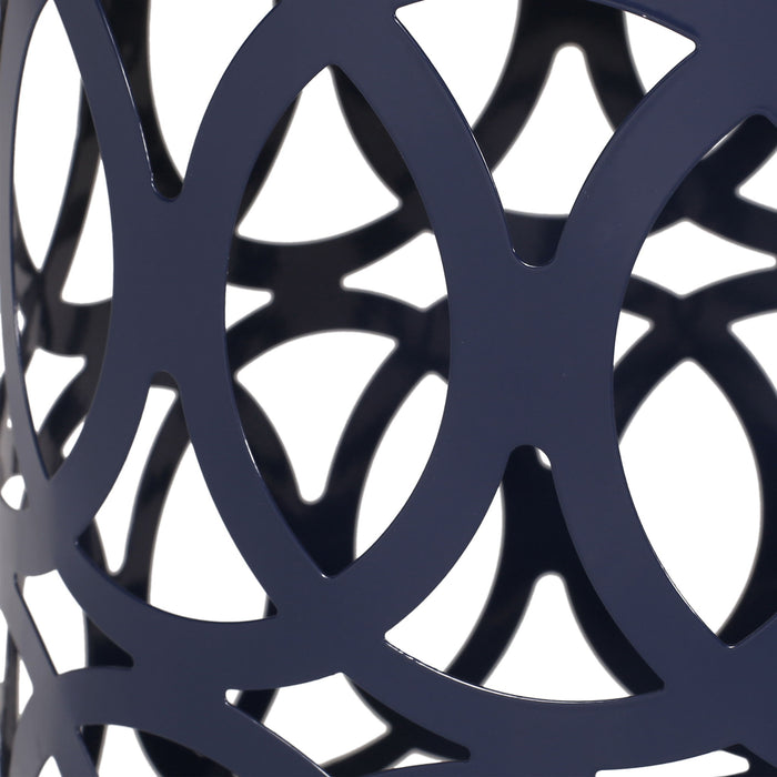 Outdoor Metal Large End Table, Modern Design