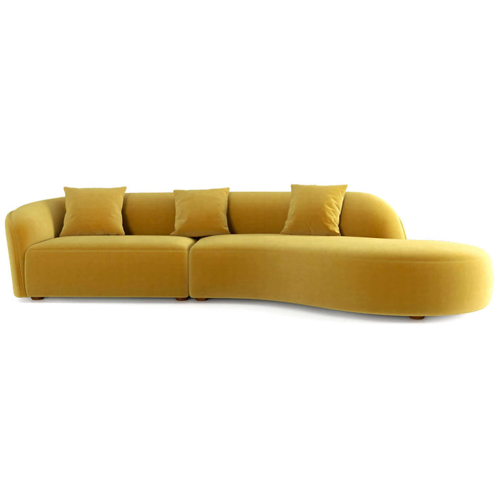Elijah - Japandi Style Curvy Sectional Sofa