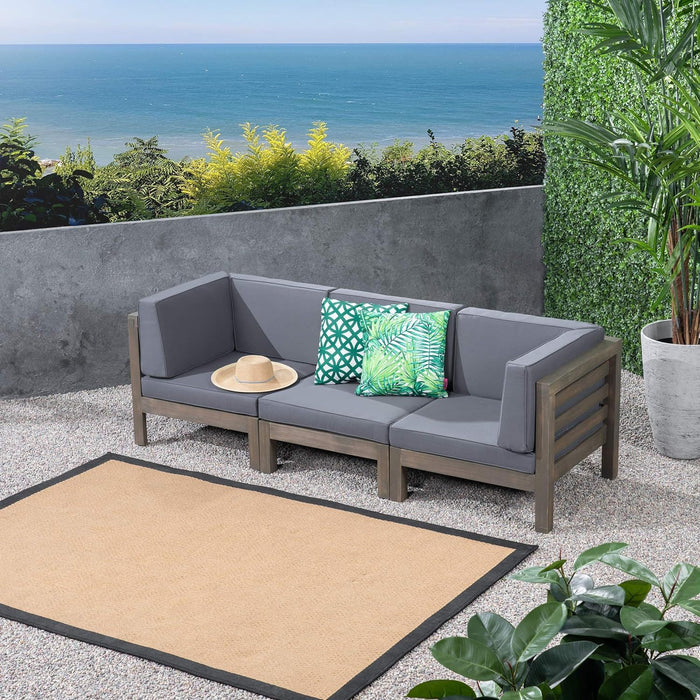 Oana - 3 Piece Sofa Set With Water Resistant Cushions