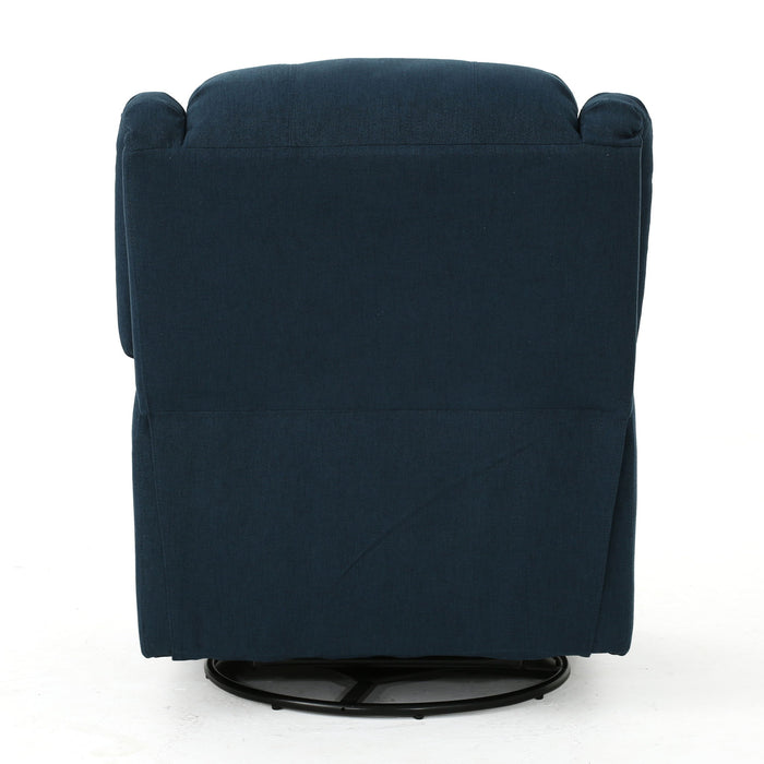 Contemporary Glider Recliner With Swivel Function