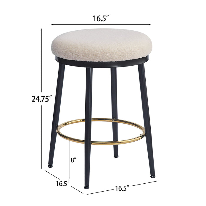Stylish Design Counter Stools (Set of 2)