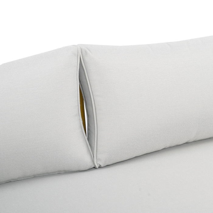 Claremont - 3 Seater Daybed Teak Acacia Wood Water Resistant Cushions