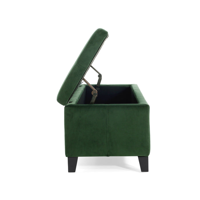 Glouster - Storage Ottoman - Retro Green