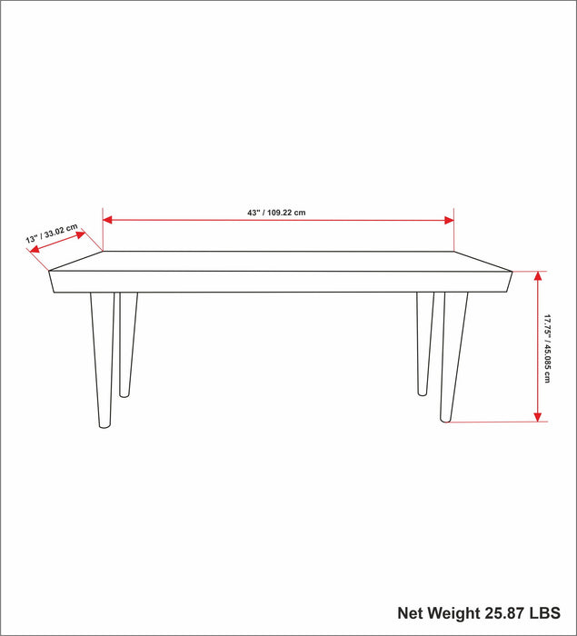 Durham - Bench - Distressed Natural
