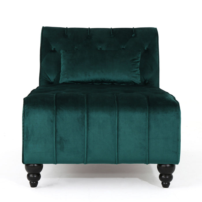 Ethereala - Upholstered Chaise Lounge With Button Tufted