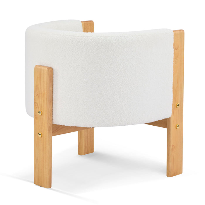 Upholstered Dining Chairs (Set of 2) - Natural / White