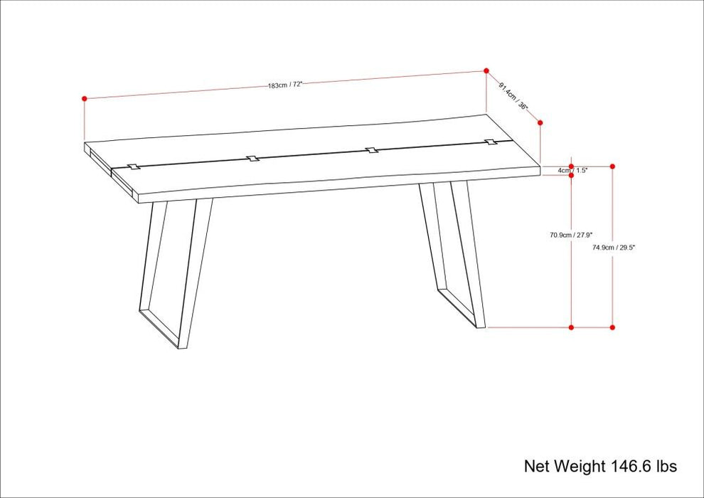 Delta - Handcrafted Dining Table