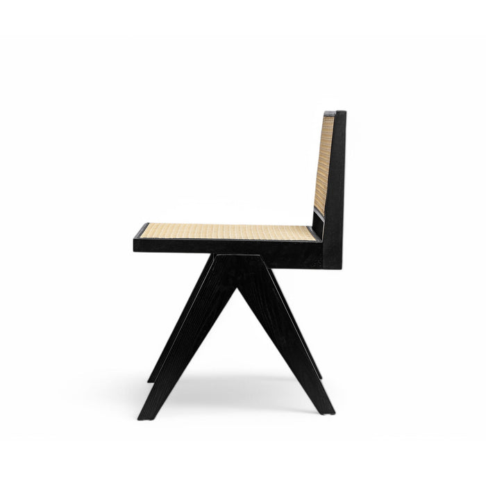 Chandigarh Dining Room Chairs With Natural Rattan (Set of 2)