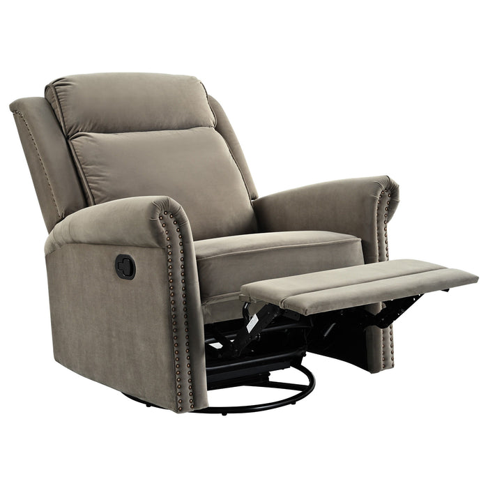 360 Degrees Swivel Recliner Manual Rocking Recliner Home With Adjustable Backrest