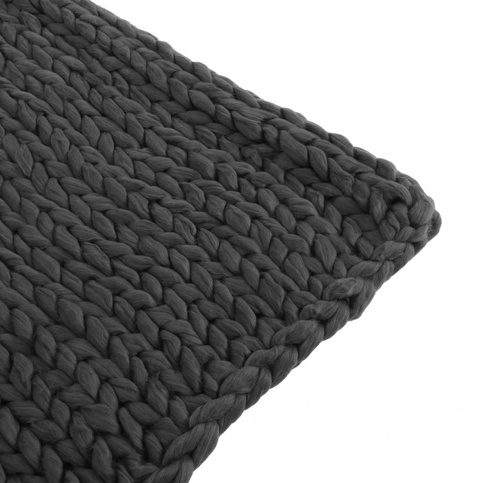 Cozy Knitted Acrylic Throw Blanket With Double Sided Design