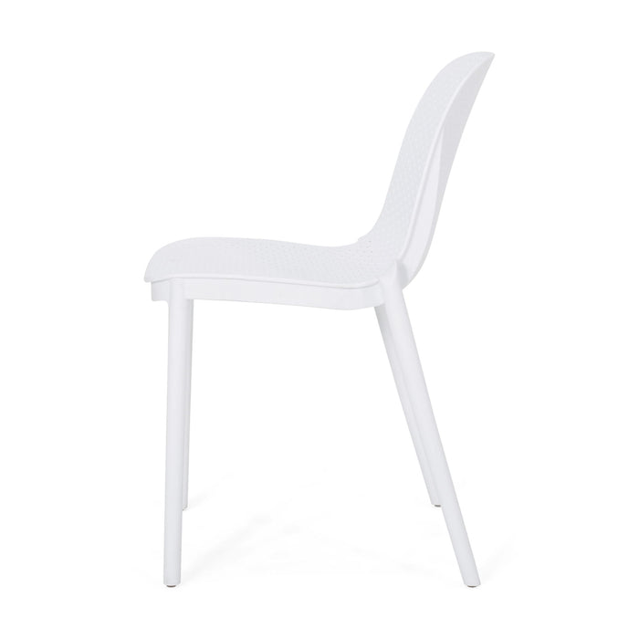 Outdoor Stacking Dining Side Chair (Set of 2)