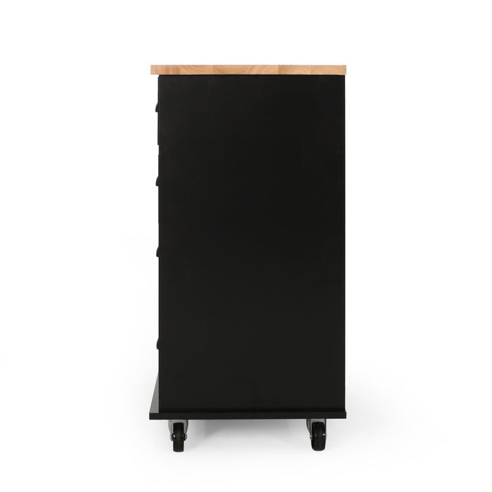 Yohaan - Contemporary Kitchen Cart With Wheels