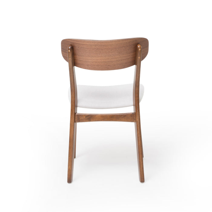 Elegant Fabric Dining Chair With Cushioned Seat