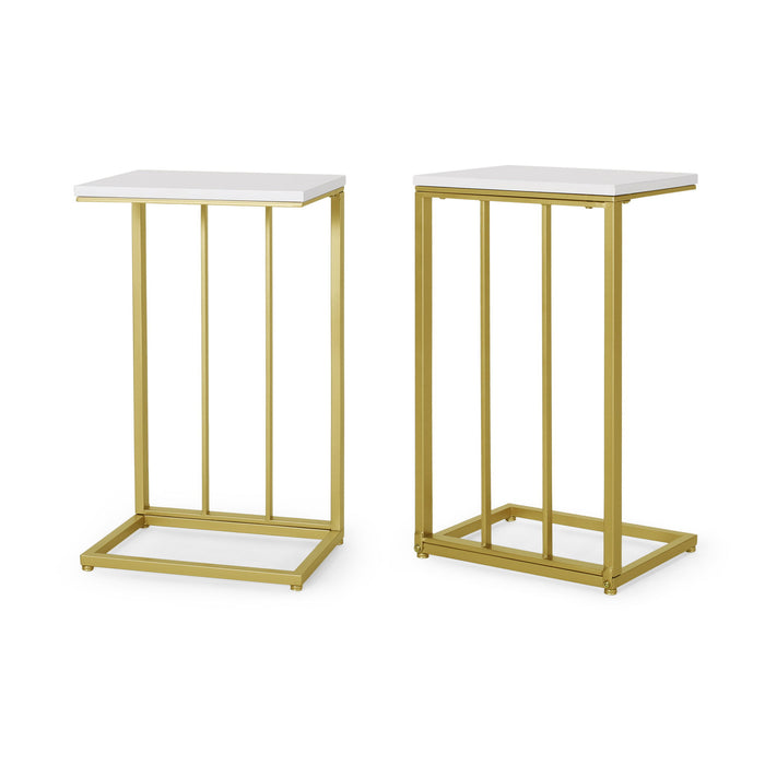 Modern Glam C - Shape End Table