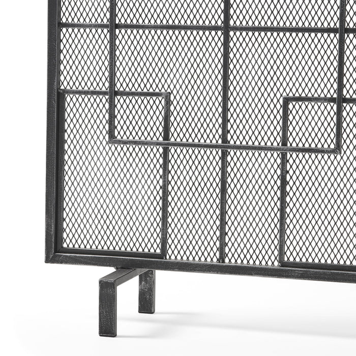Dorothy - Modern Single Panel Iron Fire Screen