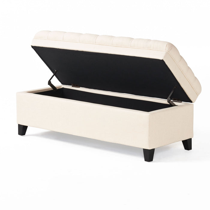 Juliana - Storage Ottoman With Birch Legs