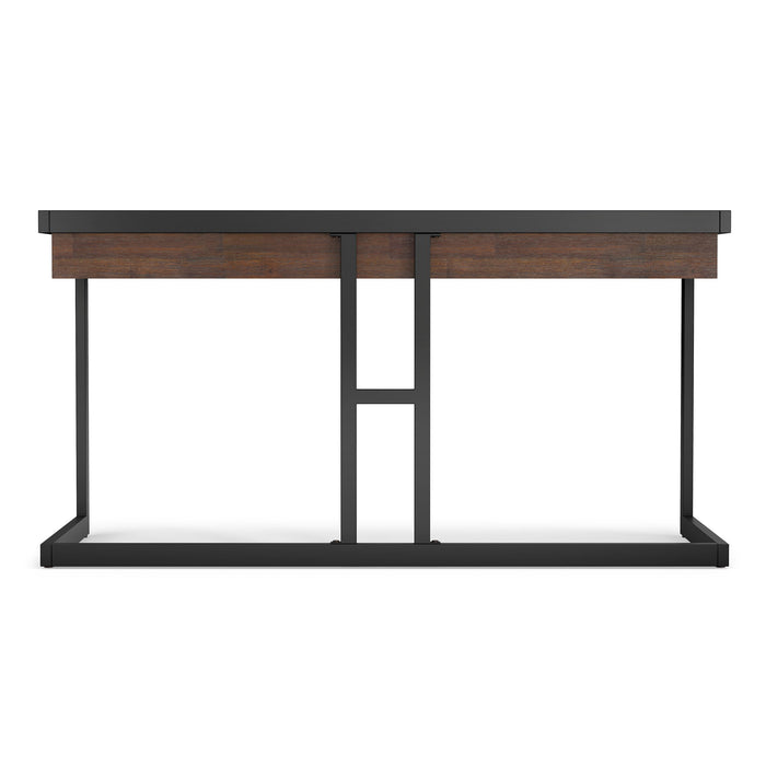 Erina - Desk - Distressed Charcoal Brown