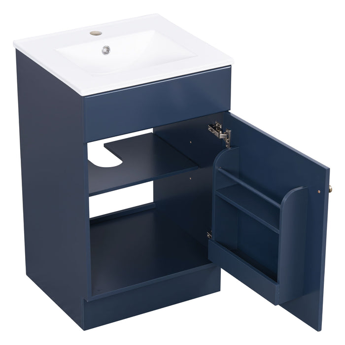 Bathroom Vanity With Sink, Cabinet With Adjustable Shelf