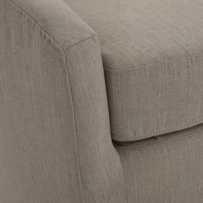 Contemporary Swivel Glider Chair With 360 Degree Rotation