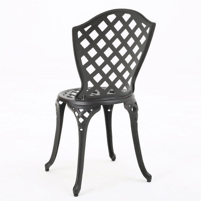 Bono Metal Bistro Set - Black